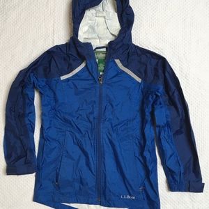 LL Bean Boys Rain Coat Medium 10-12